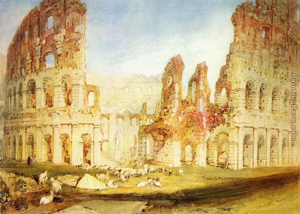 Rome The Colosseum painting - Joseph Mallord William Turner Rome The Colosseum art painting